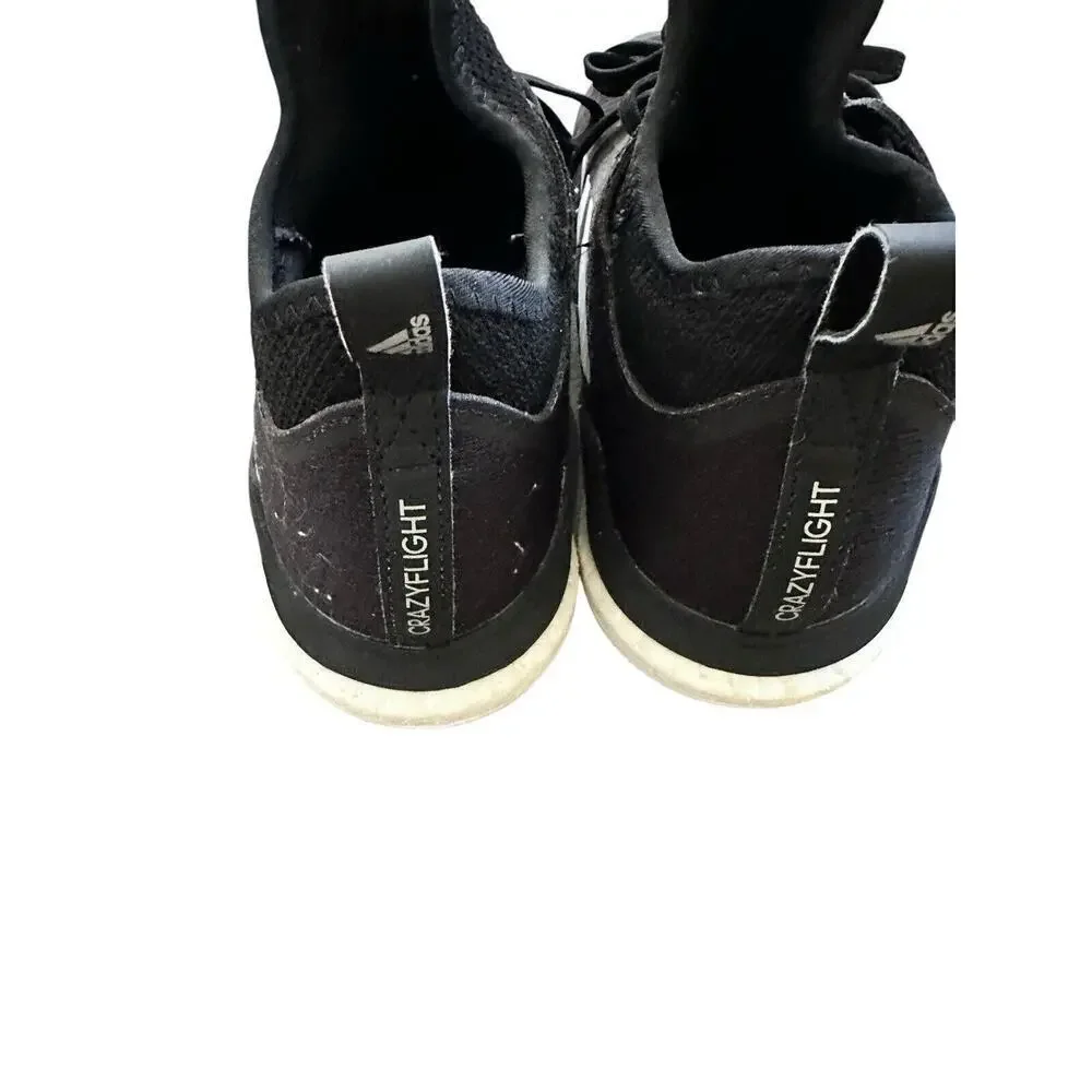 adidas Crazyflight Mid Black White Women’s Volleyball Shoes Size 8.5
